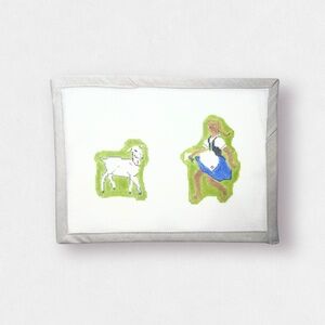 Heidi and Mountain Goat Needlepoint Canvas - 18 mesh